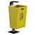 Sturdy Trash Can Model, Corona 3D model small image 2