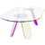 Colorful Glass Dining Table 3D model small image 2