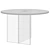 Round Shimmer Glass Dining Table 3D model small image 5