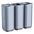 Sleek Trash Can Model Corona 3D model small image 4