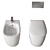 Elegant Atelier WC Bidet Set 3D model small image 3