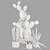 Rustic Plant Décor Set 3D model small image 4