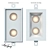 Custom Gypsum Recessed Lighting 3D model small image 3