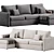 Modern Corner Sofa by Lavsit 3D model small image 2
