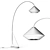 Modern Metal Arc Floor Lamp 3D model small image 2