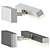 Modern Black Metal Wall Sconce 3D model small image 2