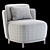 Stylish "Darrington" Armchair in Corona Legacy Mtl 3D model small image 3