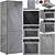 Miele Stainless Steel Appliance Set 3D model small image 8