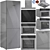 Miele Stainless Steel Appliance Set 3D model small image 1