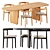 Outdoor Chic Set: Himba Chair & Nairobi Table 3D model small image 1