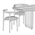 Outdoor Chic Set: Himba Chair & Nairobi Table 3D model small image 5