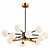 Double Dome Brass Chandelier 3D model small image 3