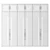 Art-Deco Style Entry Wardrobe 3D model small image 7