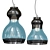 Ethereal Glass Pendant Light 3D model small image 1