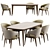 ErgoCrop Chair & Table Set 3D model small image 1