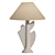 Sculptural Grace Table Lamp 3D model small image 3