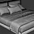 Modern Faux Leather Bed 2013 3D model small image 3