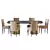  Rustic Dining Set Nordfeld Anaco 3D model small image 4