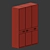 Retro Vintage Wardrobe 3D model small image 2