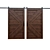 Rustic Barn Door 3D Model 3D model small image 3