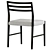 Elegant Quincy Basketweave Dining Chair 3D model small image 5