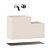 Italian Combo Wash Station 3D model small image 5