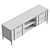 Modern UV-Unwrapped Media Console 3D model small image 6