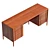 Quincy Executive Desk, UV Unwrapped 3D model small image 5