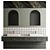 Omnires Y Bathroom Furniture Set 3D model small image 1