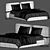 Modern Tadao Bed with Storage 3D model small image 6