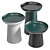 Sleek Fungo Coffee Table Design 3D model small image 2