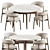  Modern Dining Set Furniture 3D model small image 3