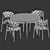  Modern Dining Set Furniture 3D model small image 5