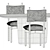 Paf Paf Chair MC25 and Tobi-Ishi Table 3D model small image 5