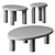 La Sal Natural Oak Accent Table 3D model small image 3