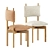 Modern Dining Set: Paf Paf Chair & Kilt Square Table 3D model small image 4