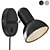 Modern Industrial Black Wall Sconce 3D model small image 1