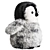 Holiday 6in Aurora Penguin Plush 3D model small image 2