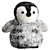 Holiday 6in Aurora Penguin Plush 3D model small image 4