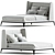 Elegant Flexform Dragonfly Bed 3D model small image 1