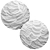 Gypsum 22-Piece Wall Panel Set 3D model small image 2