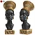 African Girl Bust Decor Sculpture 3D model small image 7