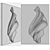 Embossed Wall Panel Art 3D model small image 4