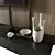 Modern TV Wall Set 008 3D model small image 4