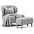 Jennikayne Brentwood Chair: Classic Elegance 3D model small image 6