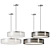 Modern LED Glass Pendant Light 3D model small image 3
