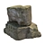 Ancient Mossy Stone Column 3D model small image 5