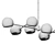 Sleek Linear Willow Pendant Light 3D model small image 5