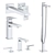 Hansgrohe Metropol Mixer Set 3D model small image 1