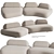 Residenza Outdoor Sofa: Elegant Comfort 3D model small image 1